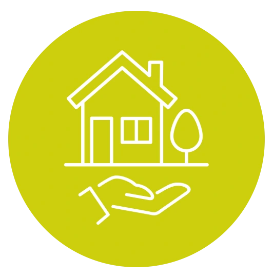 Pictogramme représentant une installation solaire personnalisée et adaptée à chaque maison